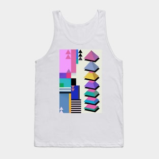 Magic Triangles White Tank Top